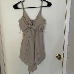 Women Showpo Playsuit Romper in Beige